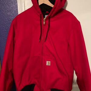 Carhartt Bright Pink Zip-Up Hooded Jacket